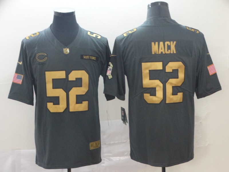 Men's Chicago Bears Khalil Mack #52 Black Team Jersey